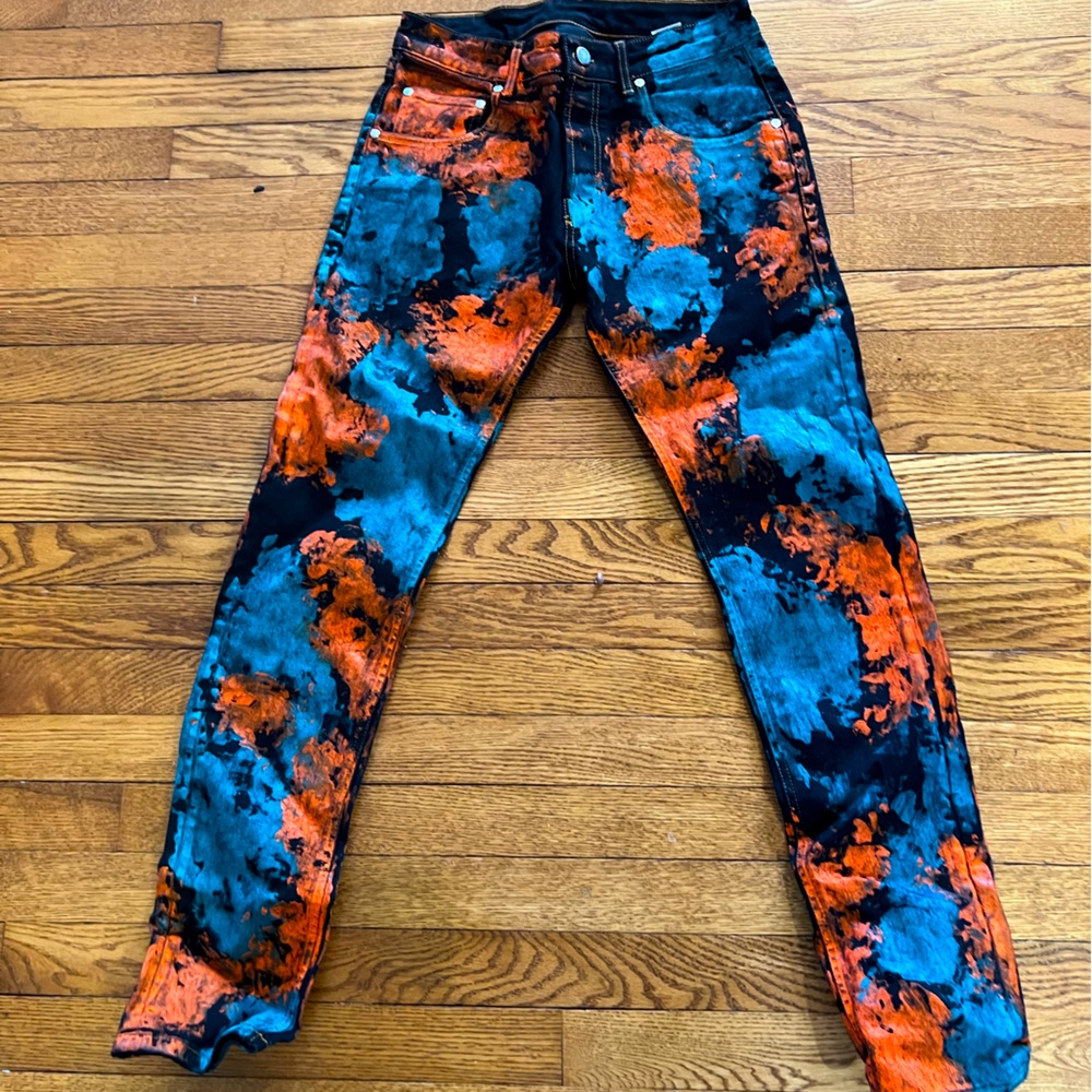 RARE Mauna Kea painted jeans